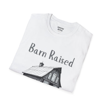 Barn Raised 100% Pure Country, Unisex Softstyle T-Shirt - Country Vibe, Farm Life, Casual Wear, Gift for Farmers, Rustic Style