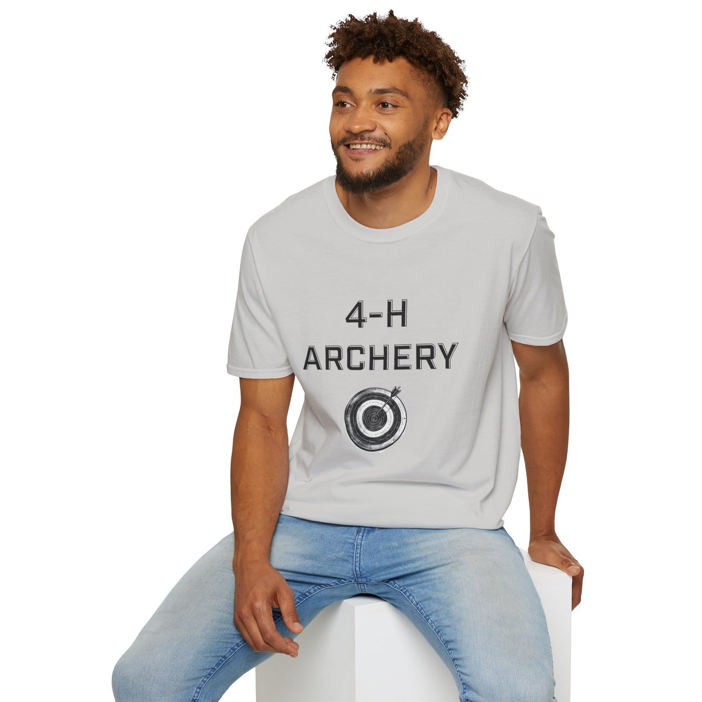 4-H Archery T-Shirt, Unisex Softstyle T-Shirt, For Men, Women, Kids, Archers, Coaches, and 4-H Volunteers