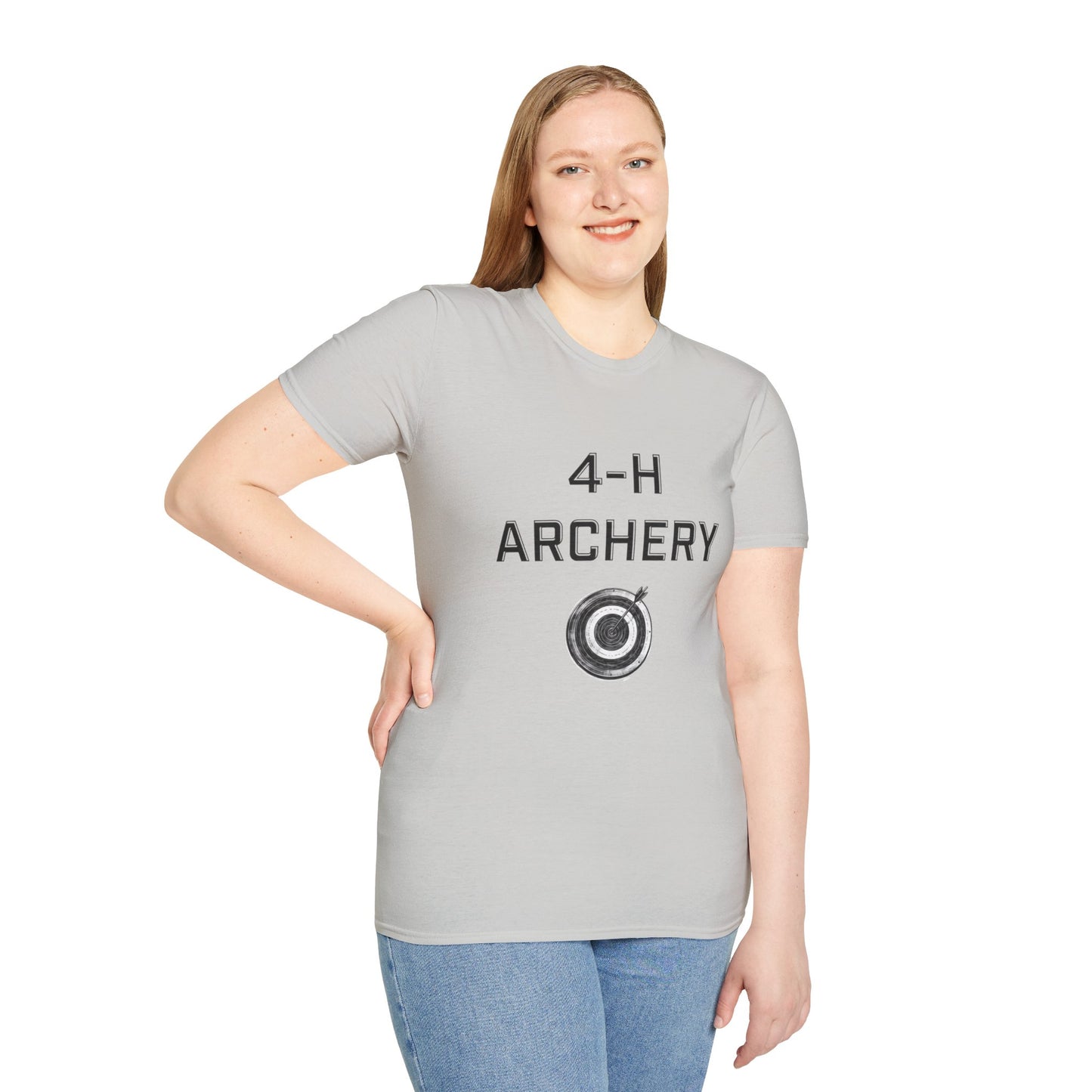 4-H Archery T-Shirt, Unisex Softstyle T-Shirt, For Men, Women, Kids, Archers, Coaches, and 4-H Volunteers