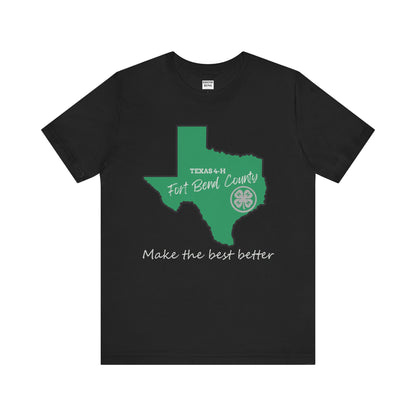 Fort Bend County 4-H Tee - Texas Pride Shirt, 4-H Apparel, Casual Everyday Wear, Fort Bend County 4-H