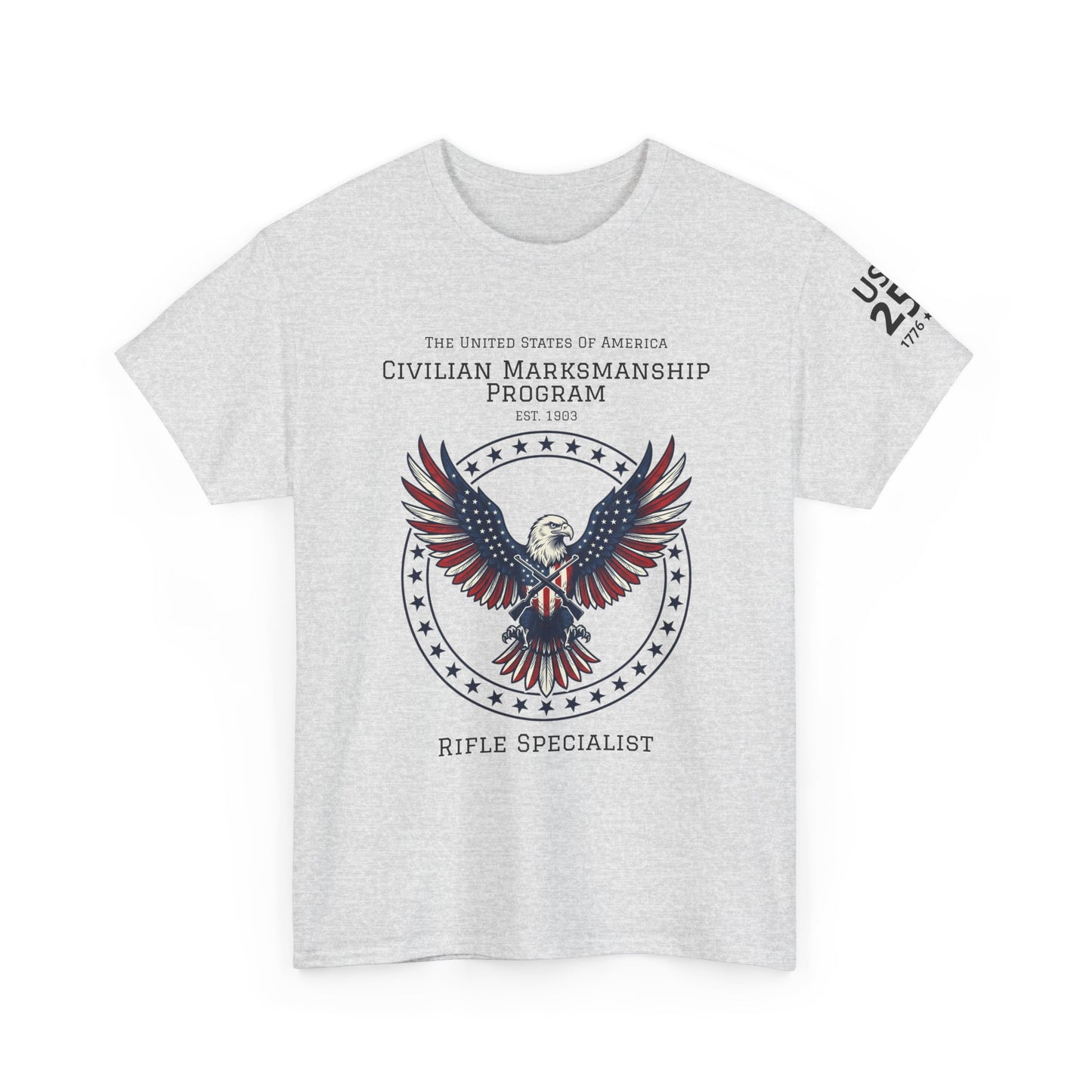 Civilian Marksmanship Program Eagle Tee — Rifle Specialist - Patriotic T-Shirt