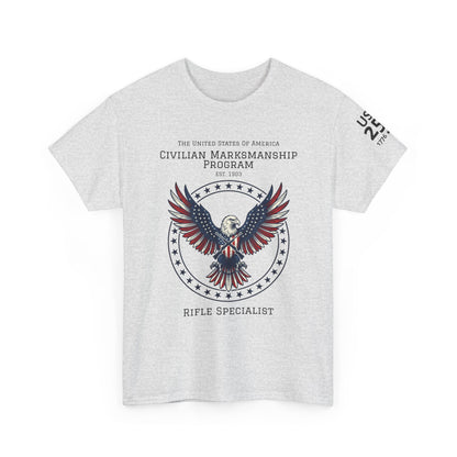 Civilian Marksmanship Program Eagle Tee — Rifle Specialist - Patriotic T-Shirt