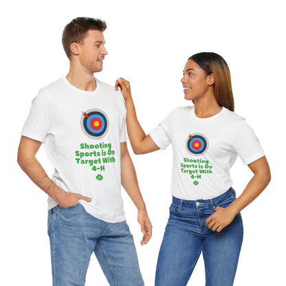 4-H Shooting Sports is On Target, Unisex Short Sleeve T-Shirt