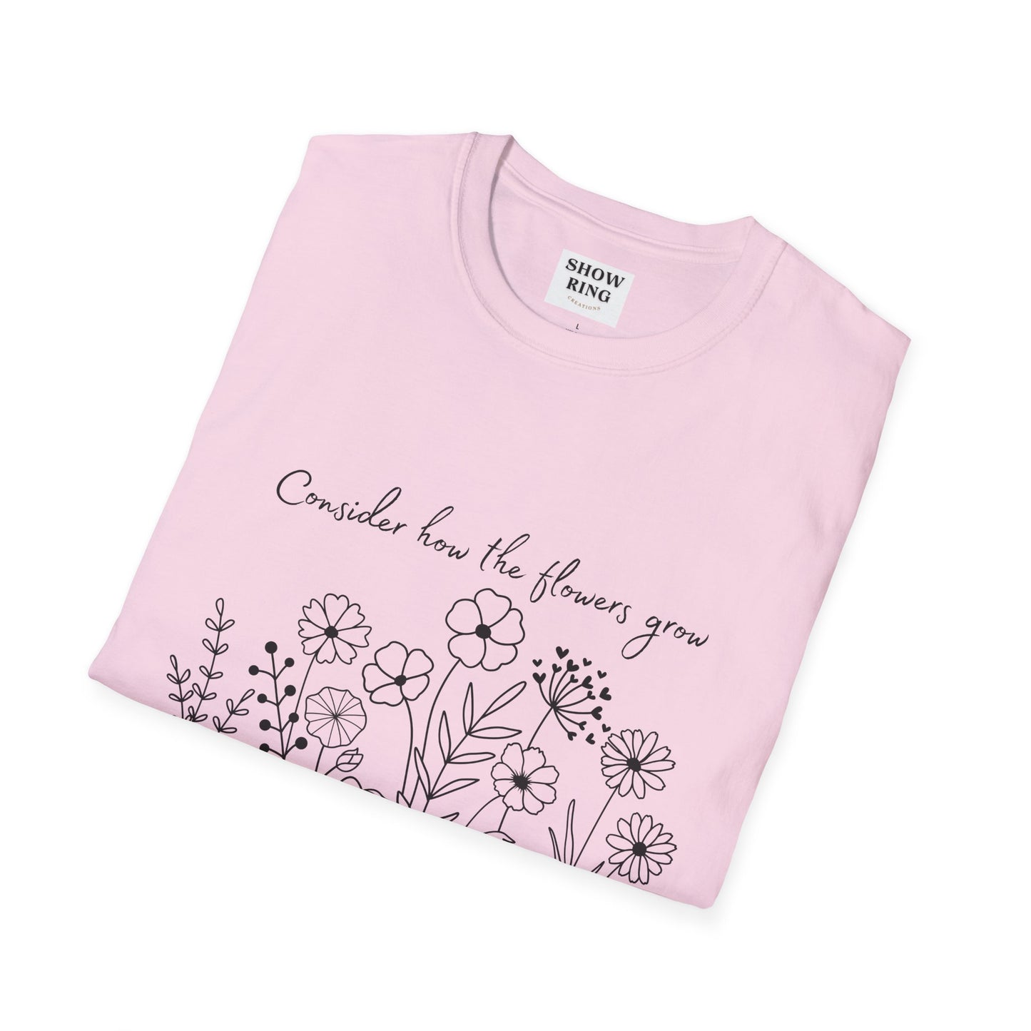 Floral Inspirational T-Shirt, Unisex Shirt, Casual Wear, Gift for Nature Lovers, Spring Fashion, Everyday Comfort Bible Verse Scripture Tee