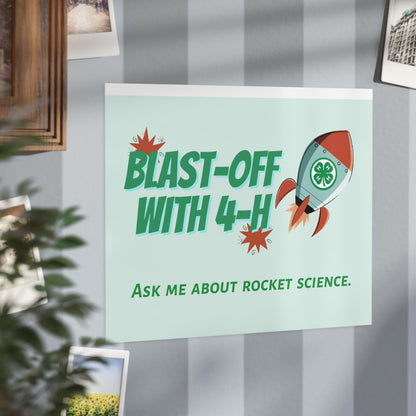 Rocket Science Unframed Prints, Educational Decor, 4-H Artwork, Science Classroom Art, STEM Gifts