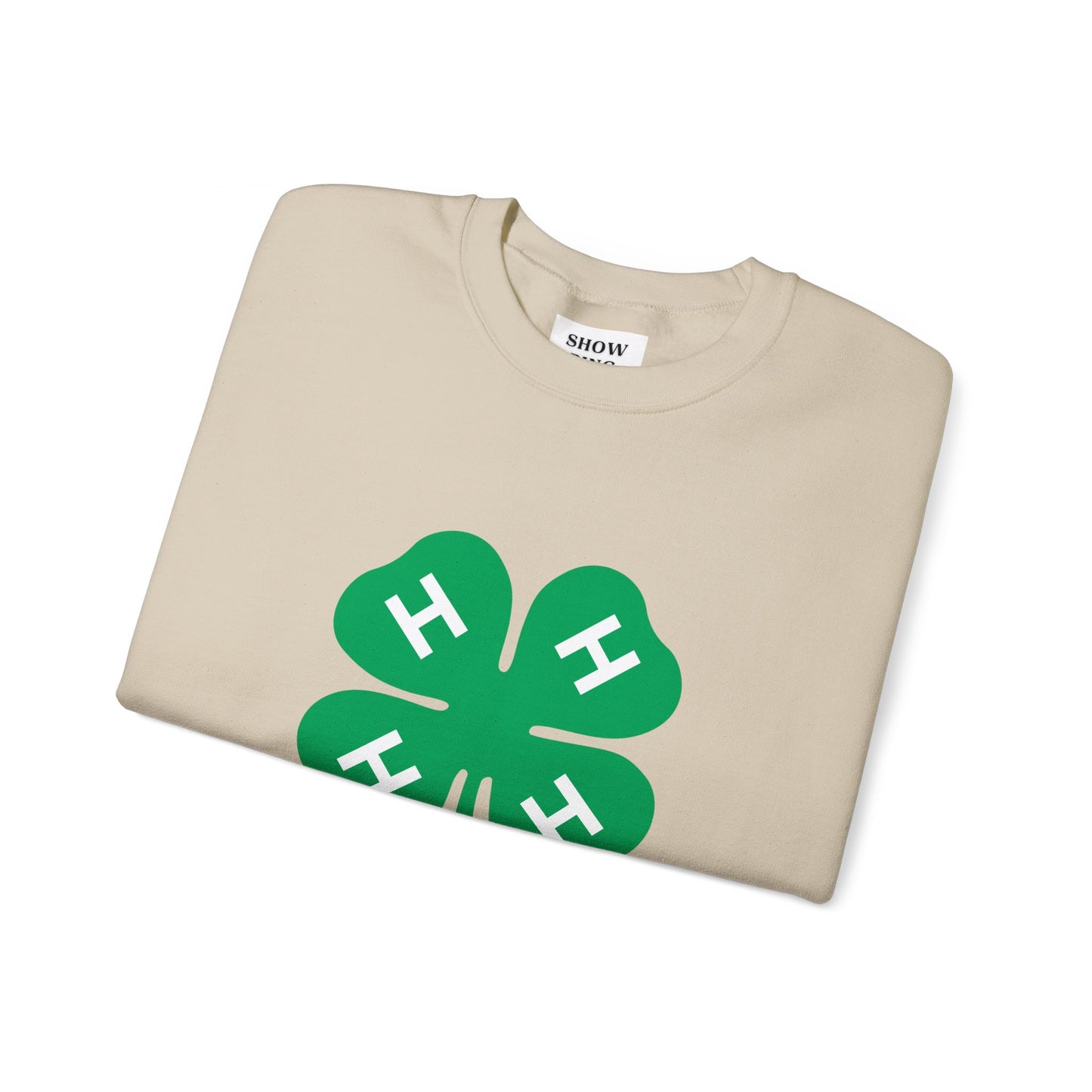 Long-sleeve 4-H Logo Unisex Heavy Blend™ Crewneck Sweatshirt For Men, Women & Youth