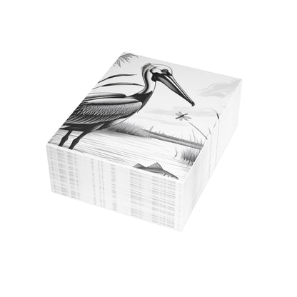 Pelican and Heroes of The Texas Coastal Scene: Elegant Postcard Bundles with Envelopes - Perfect for Personalized Greetings, Thank You Notes, and Art Lovers