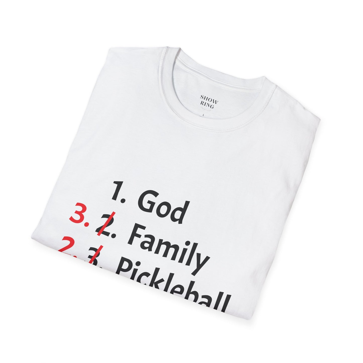 Pickleball Priority, Unisex Soft Style T-Shirt, for Men and Women