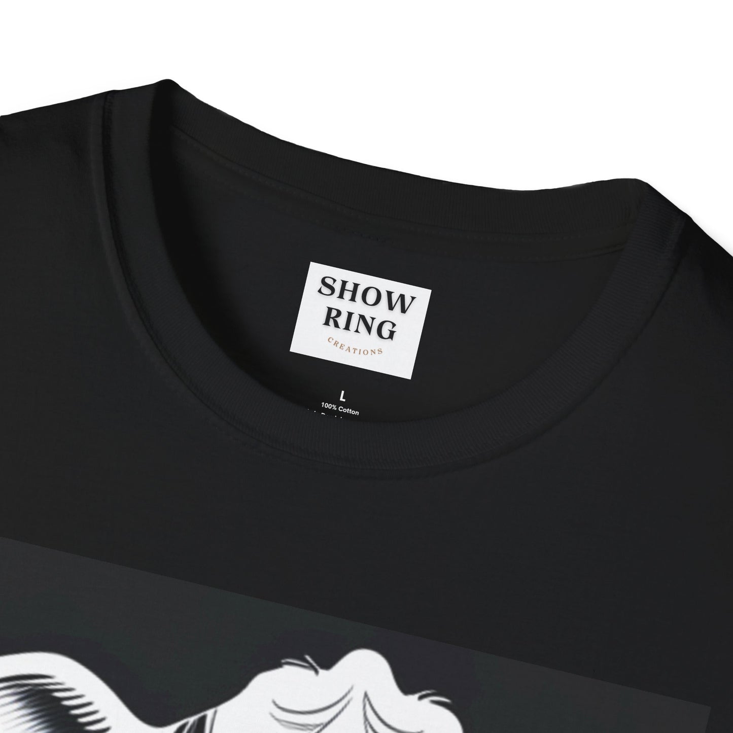 Black and White Sweet Heifer Livestock 4-H Shirt: Unisex Softstyle T-Shirt for men, women and youth