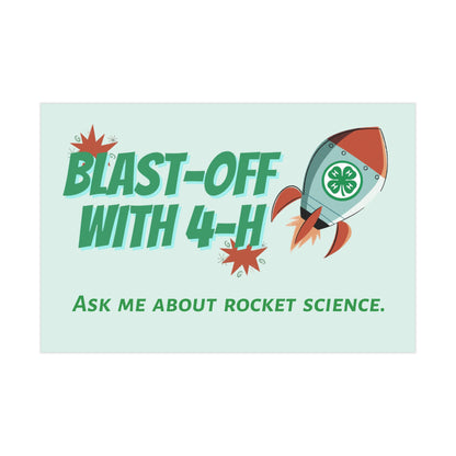 Rocket Science Unframed Prints, Educational Decor, 4-H Artwork, Science Classroom Art, STEM Gifts