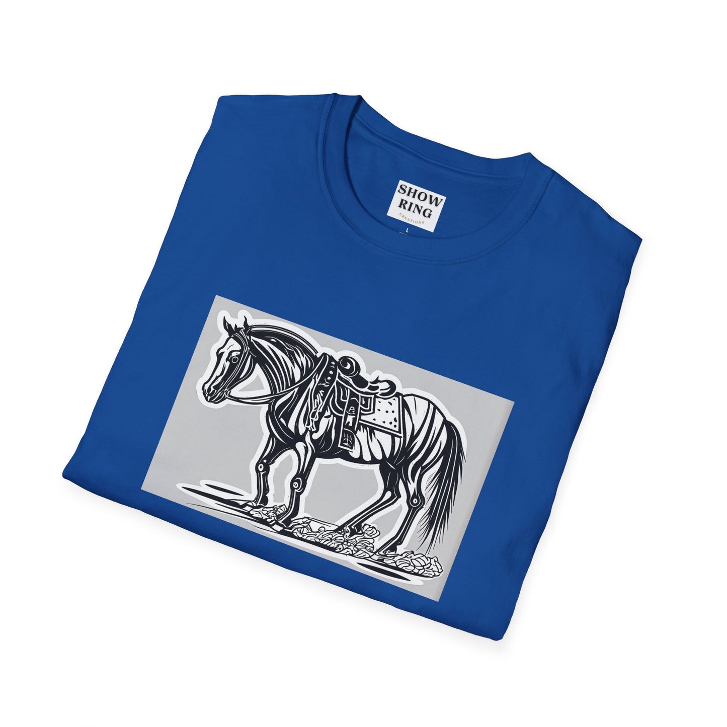 Horse Without Rider for FFA and 4-H Equestrian Teams:  Unisex Softstyle T-Shirt for Men, Women & Kids
