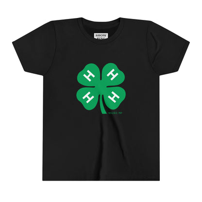 Youth Short Sleeve Tee With 4-H Logo