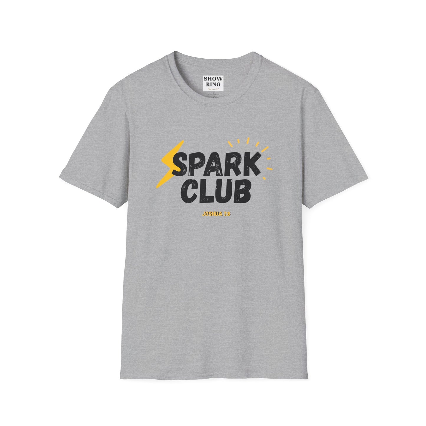 Spark Club Unisex ADULT T-Shirt – Faith-Inspired Casual Wear, Comfortable Everyday Tee, Christian Gift for Friends, Birthday Celebration Shirt