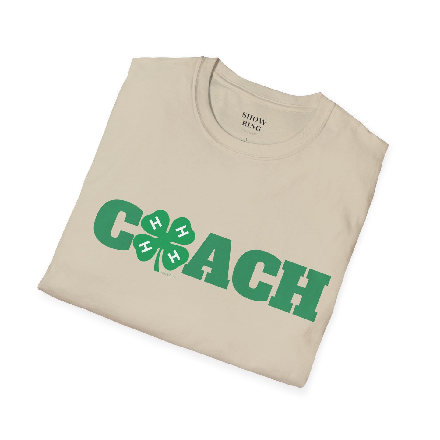 4-H Coach Shirt Unisex Soft style T-Shirt for Men and Women