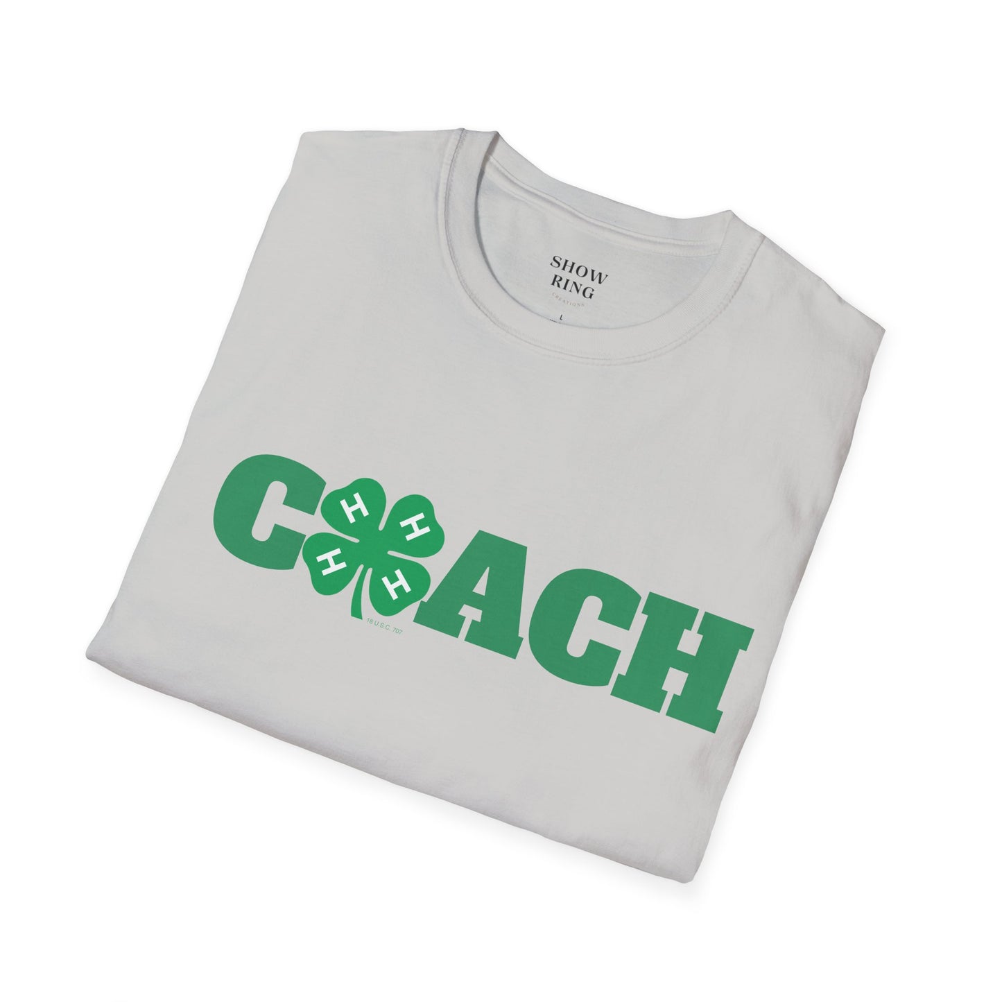 4-H Coach Shirt Unisex Soft style T-Shirt for Men and Women