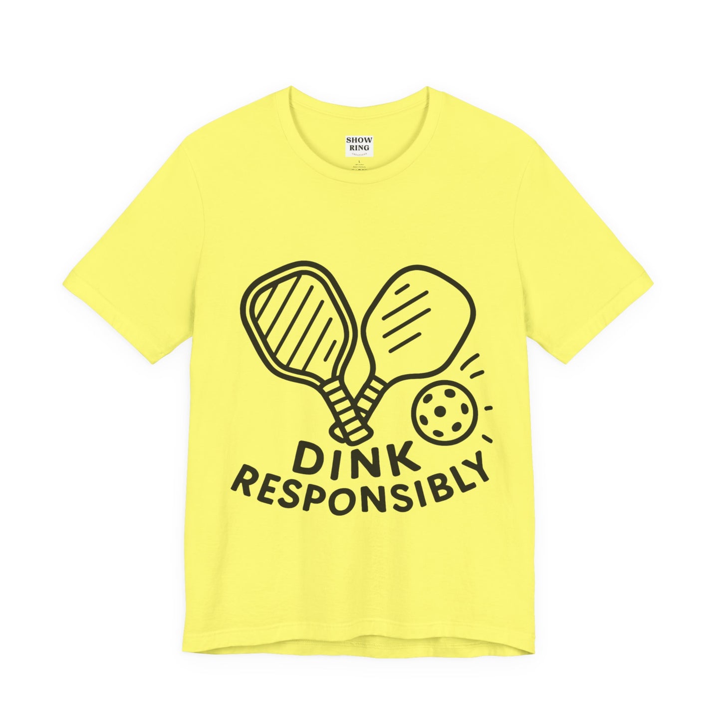 Funny Pickleball Tee - Dink Responsibly T-Shirt for Pickleball Fans, Pickleball Gifts