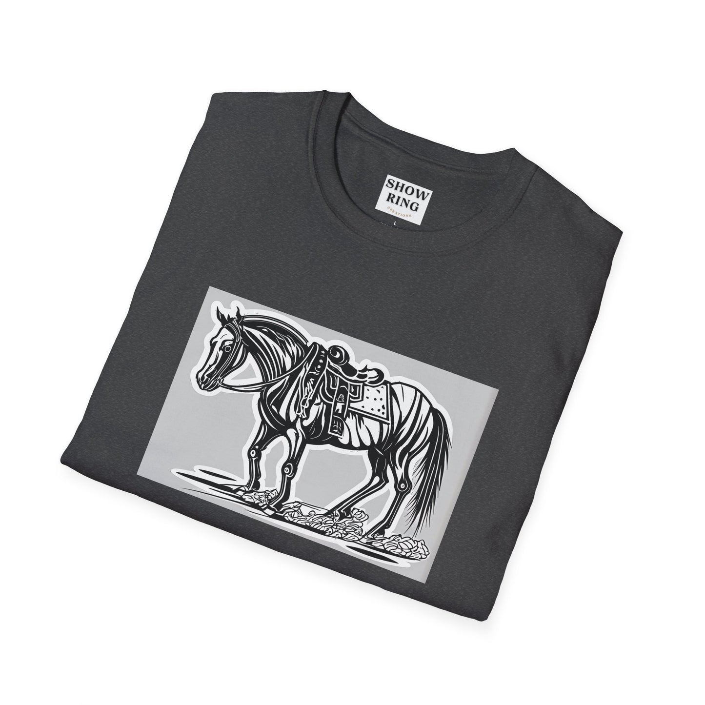 Horse Without Rider for FFA and 4-H Equestrian Teams:  Unisex Softstyle T-Shirt for Men, Women & Kids