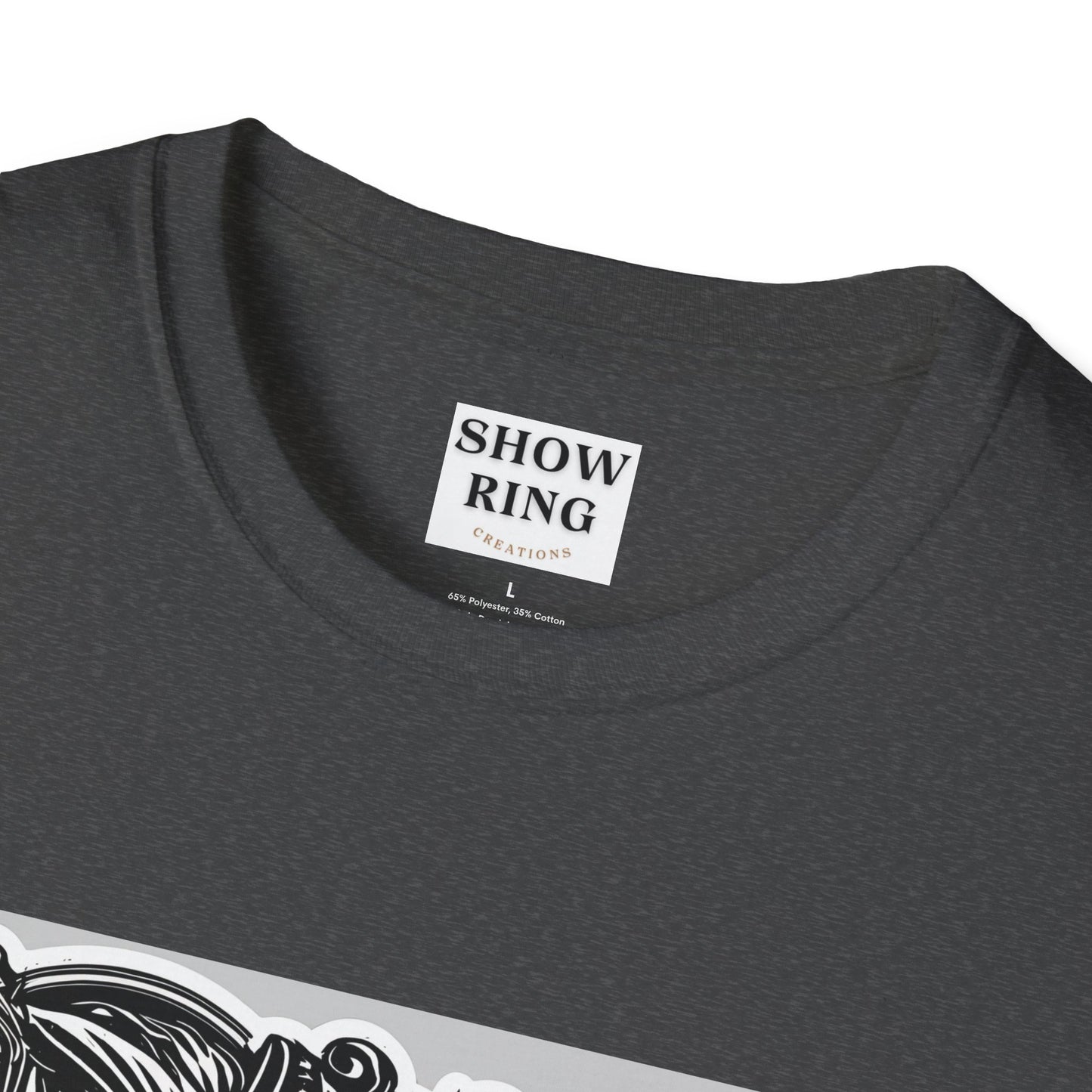 Horse Without Rider for FFA and 4-H Equestrian Teams:  Unisex Softstyle T-Shirt for Men, Women & Kids