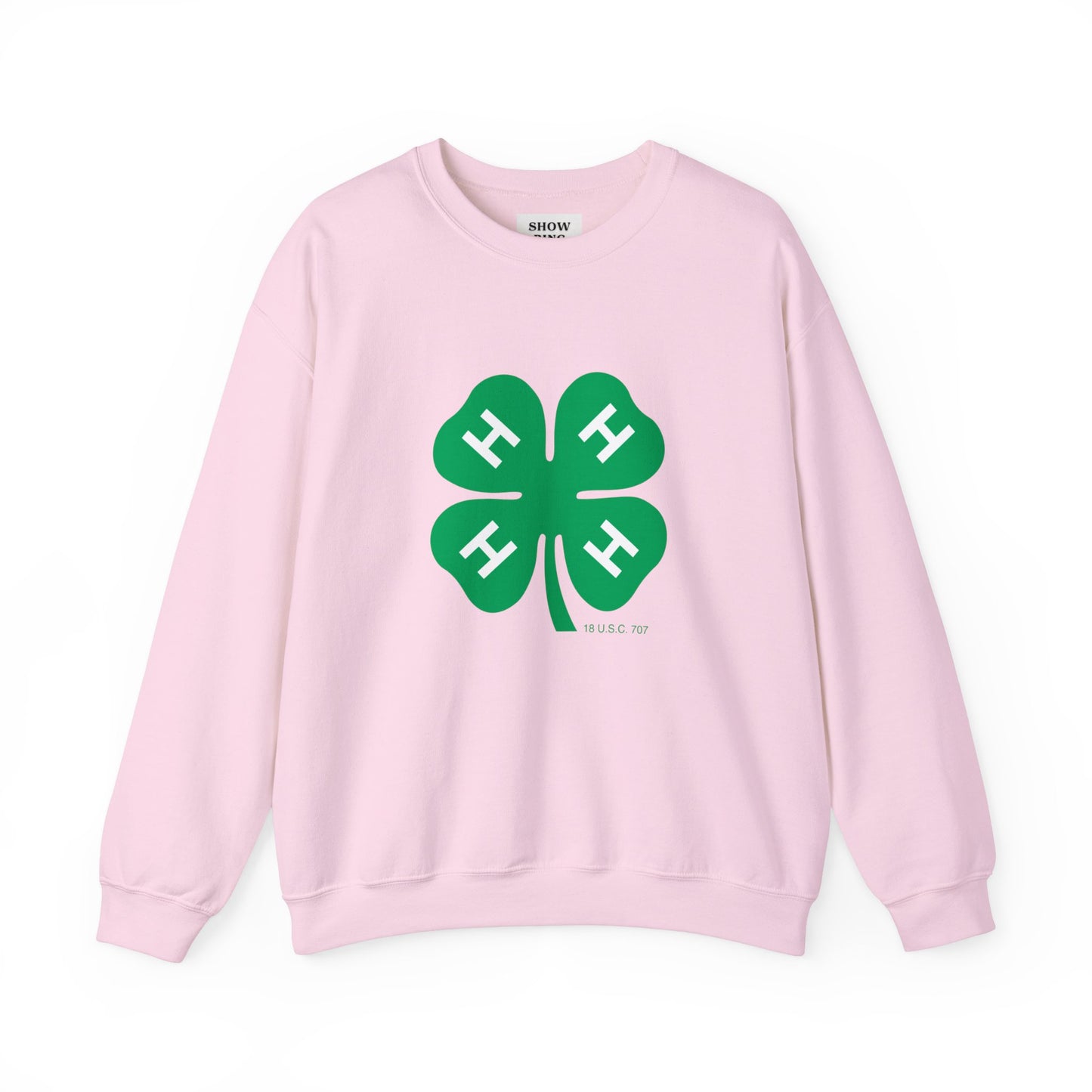 Long-sleeve 4-H Logo Unisex Heavy Blend™ Crewneck Sweatshirt For Men, Women & Youth