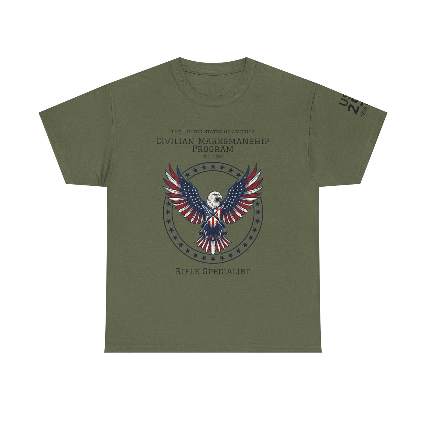 Civilian Marksmanship Program Eagle Tee — Rifle Specialist - Patriotic T-Shirt