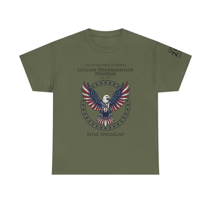Civilian Marksmanship Program Eagle Tee — Rifle Specialist - Patriotic T-Shirt
