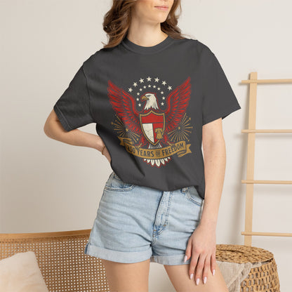 Eagle Crest '250 Years of Freedom'  | Patriotic Eagle USA 1776–2026 Dark Vintage T-Shirt