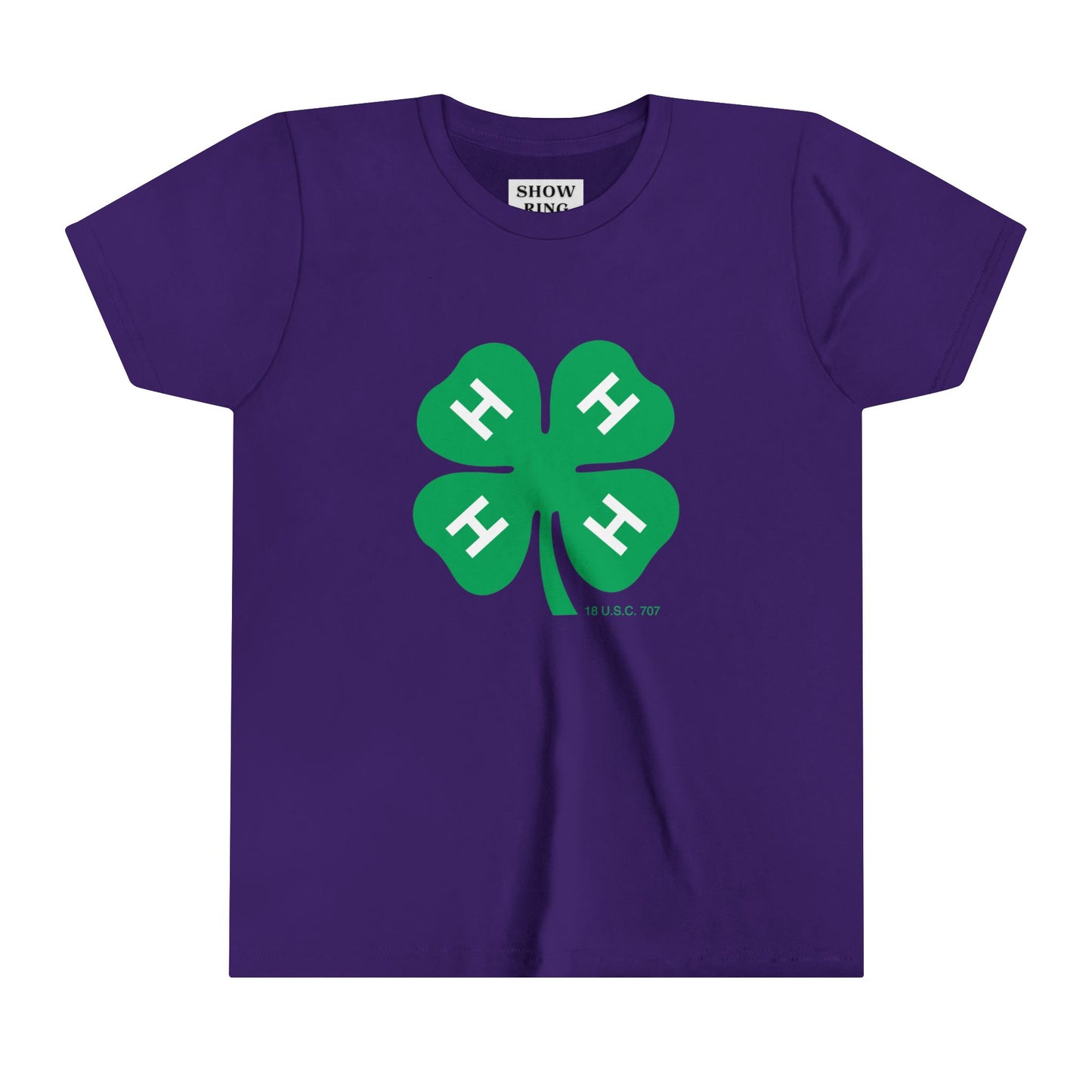 Youth Short Sleeve Tee With 4-H Logo