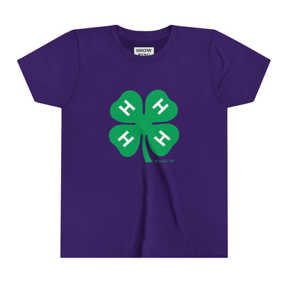 Youth Short Sleeve Tee With 4-H Logo