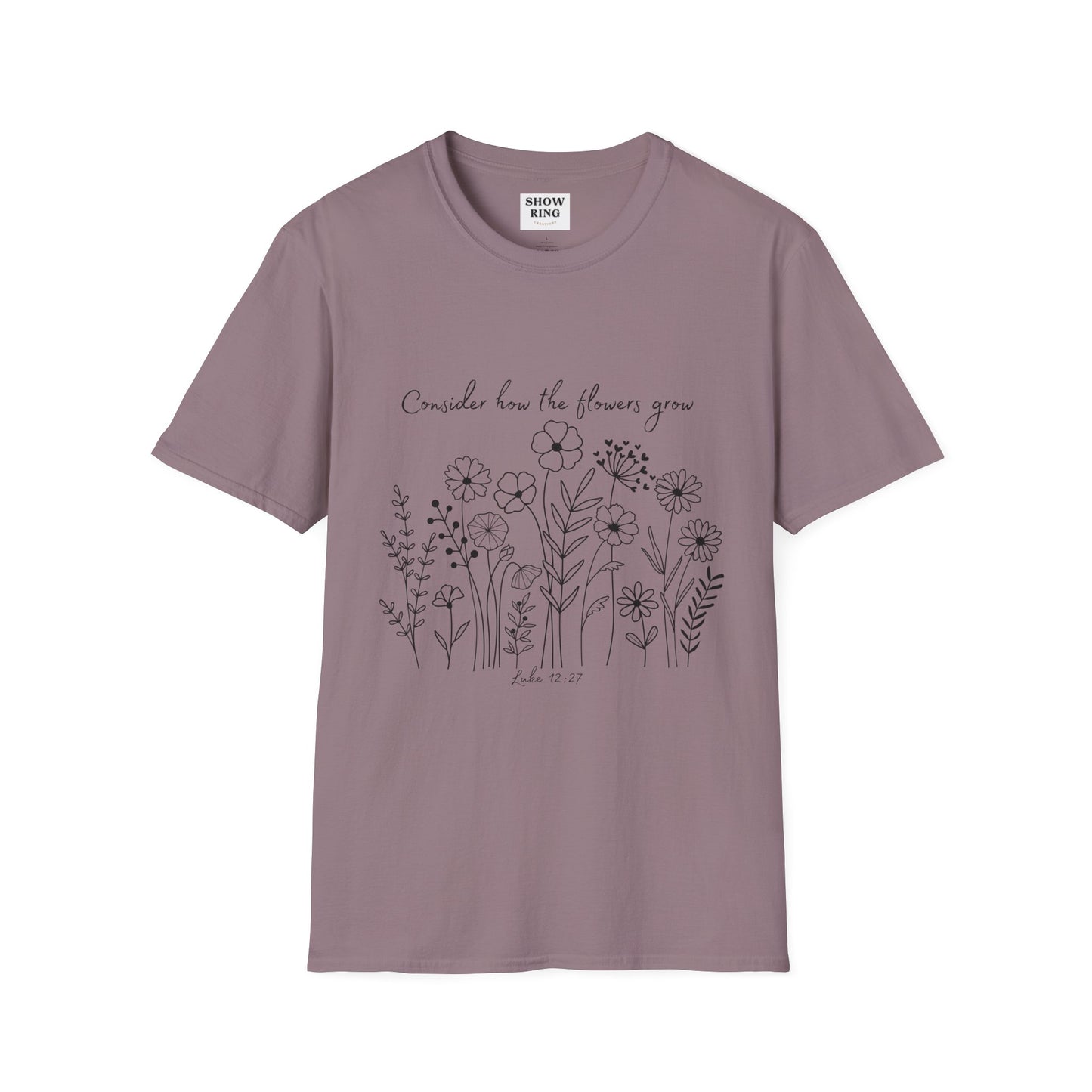 Floral Inspirational T-Shirt, Unisex Shirt, Casual Wear, Gift for Nature Lovers, Spring Fashion, Everyday Comfort Bible Verse Scripture Tee