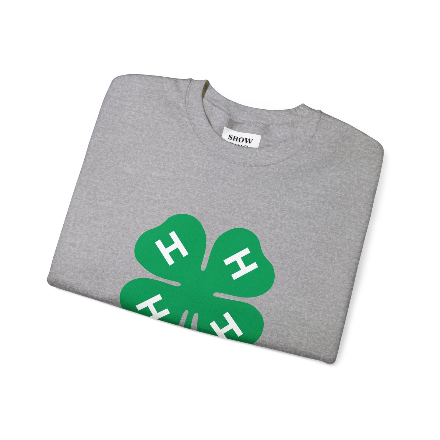 Long-sleeve 4-H Logo Unisex Heavy Blend™ Crewneck Sweatshirt For Men, Women & Youth