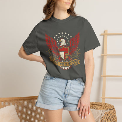 Eagle Crest '250 Years of Freedom'  | Patriotic Eagle USA 1776–2026 Dark Vintage T-Shirt