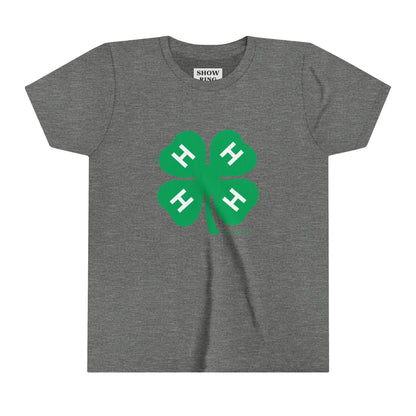 Youth Short Sleeve Tee With 4-H Logo