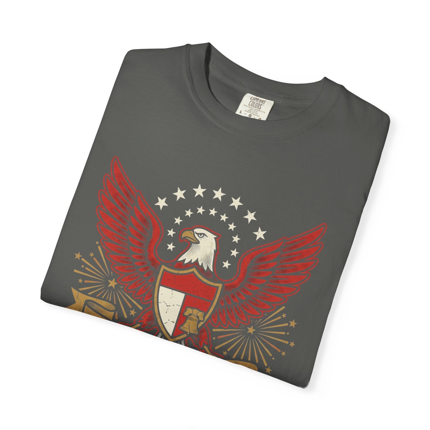 Eagle Crest '250 Years of Freedom'  | Patriotic Eagle USA 1776–2026 Dark Vintage T-Shirt