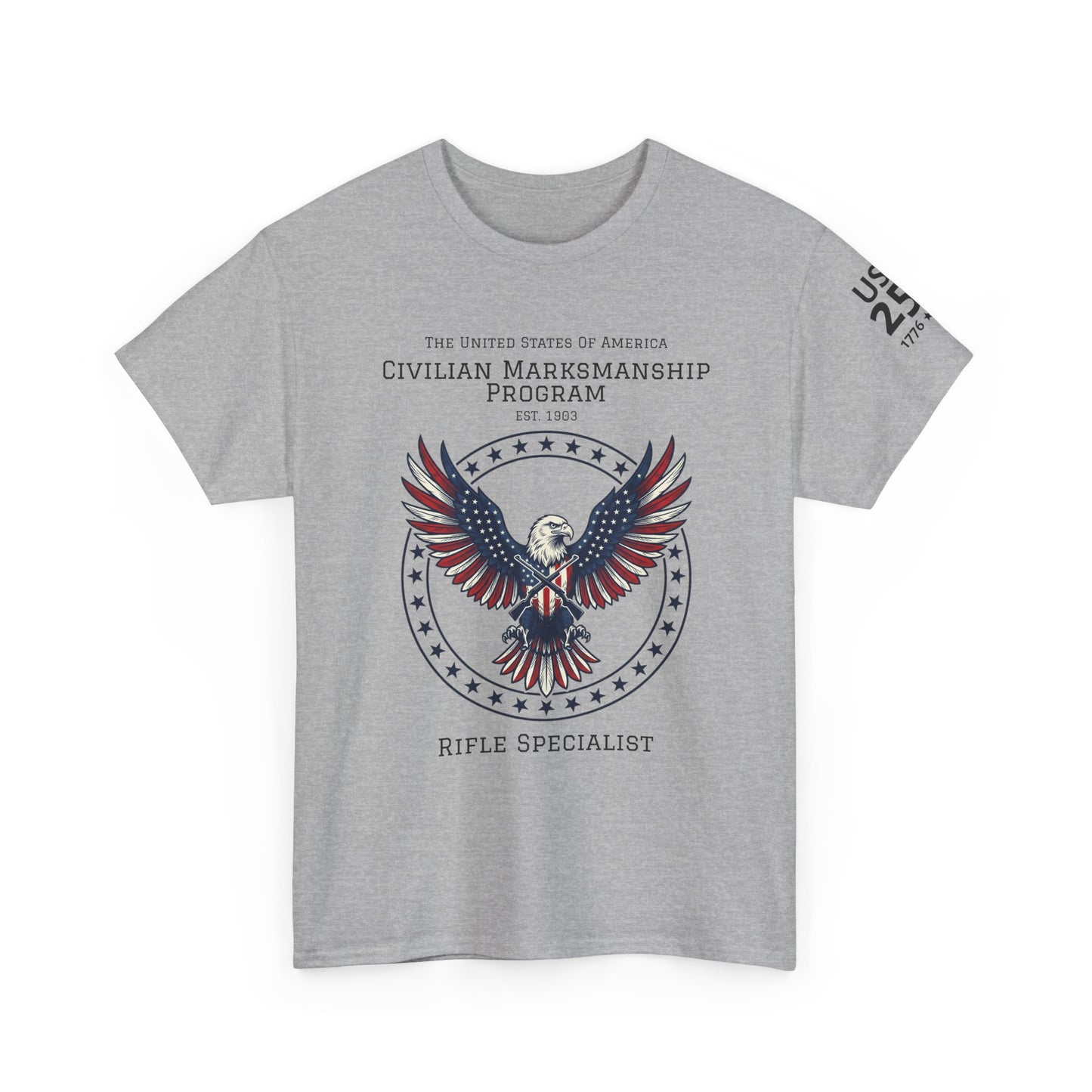Civilian Marksmanship Program Eagle Tee — Rifle Specialist - Patriotic T-Shirt