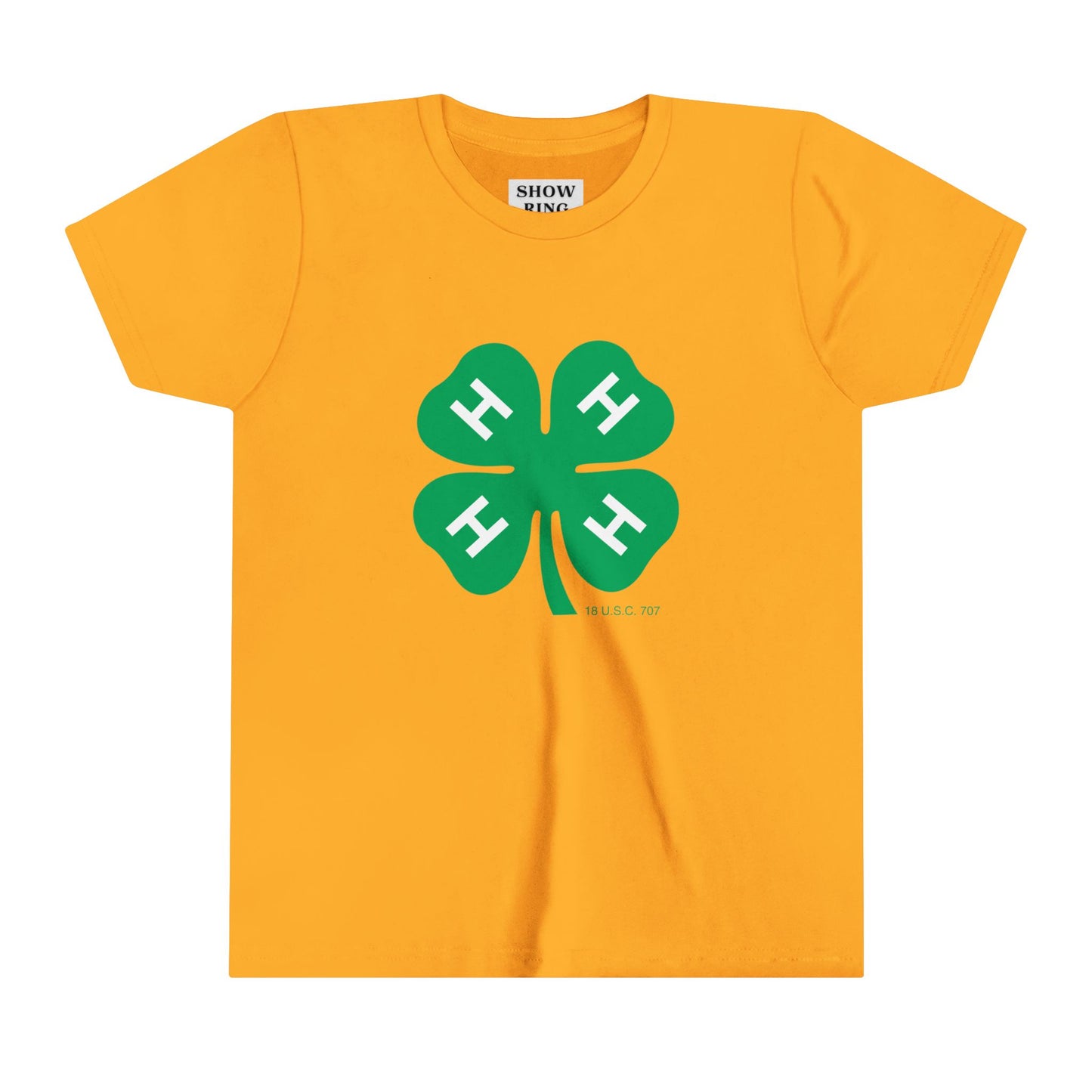 Youth Short Sleeve Tee With 4-H Logo
