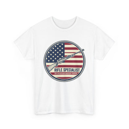 Rifle Specialist T-Shirt — American Flag Vintage Shooter Tee