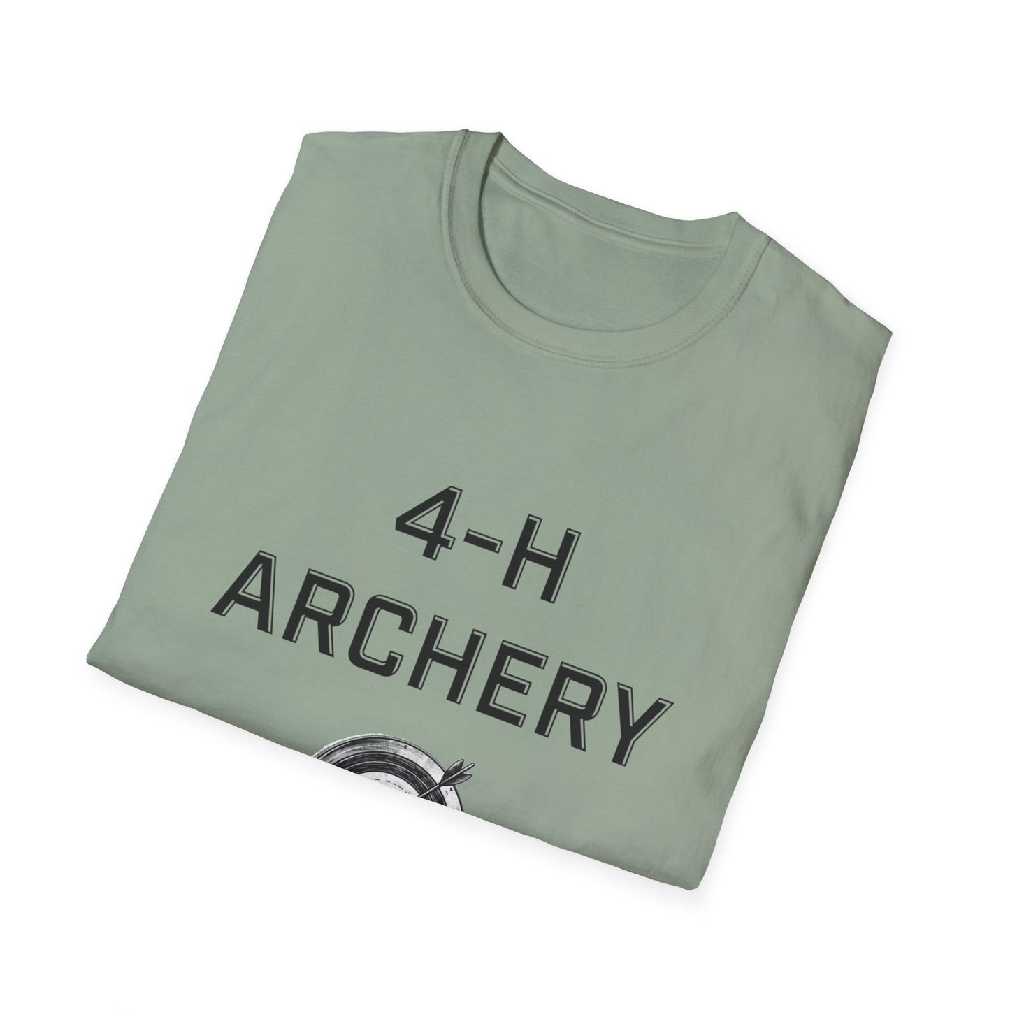 4-H Archery T-Shirt, Unisex Softstyle T-Shirt, For Men, Women, Kids, Archers, Coaches, and 4-H Volunteers