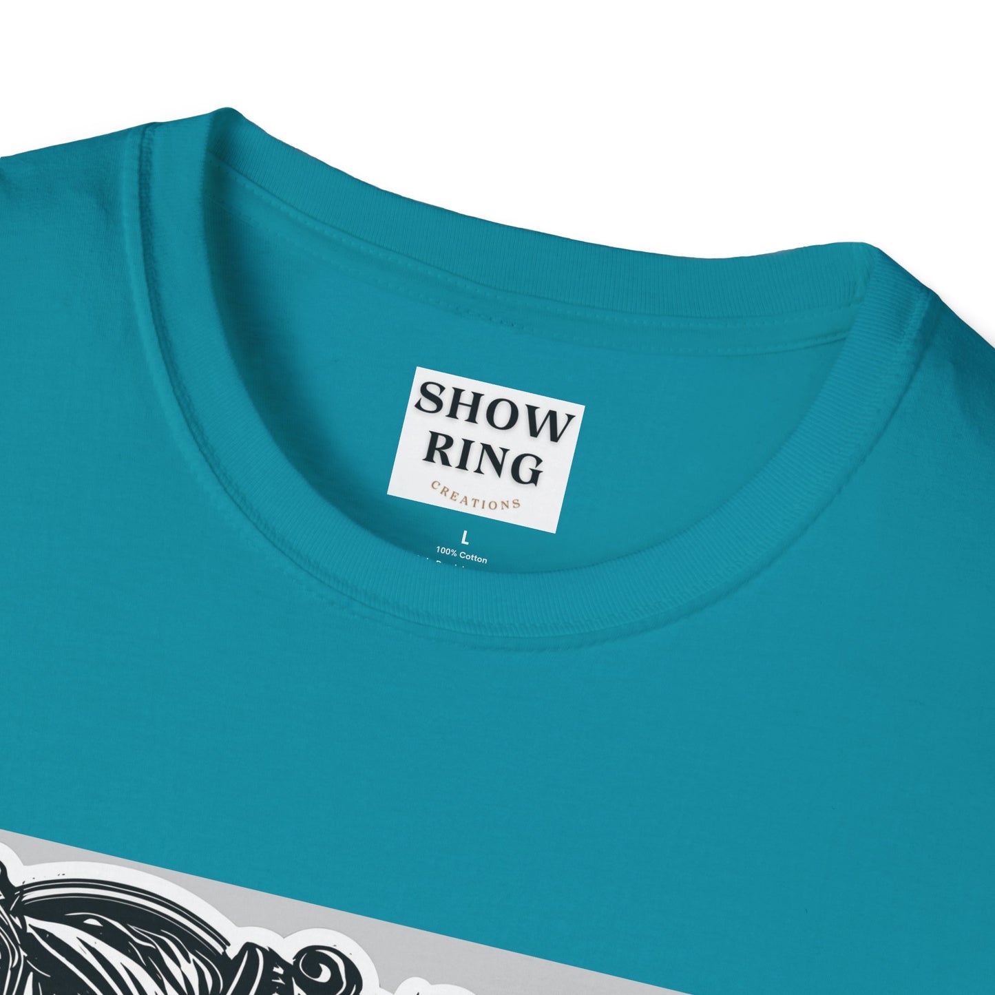 Horse Without Rider for FFA and 4-H Equestrian Teams:  Unisex Softstyle T-Shirt for Men, Women & Kids