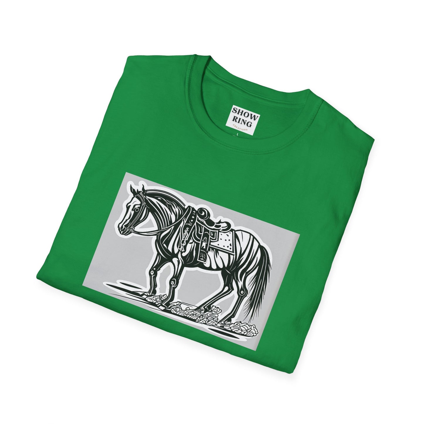 Horse Without Rider for FFA and 4-H Equestrian Teams:  Unisex Softstyle T-Shirt for Men, Women & Kids