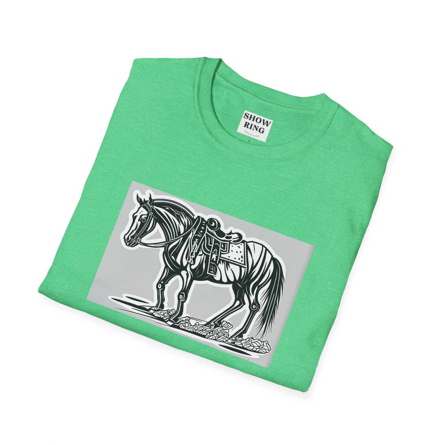 Horse Without Rider for FFA and 4-H Equestrian Teams:  Unisex Softstyle T-Shirt for Men, Women & Kids