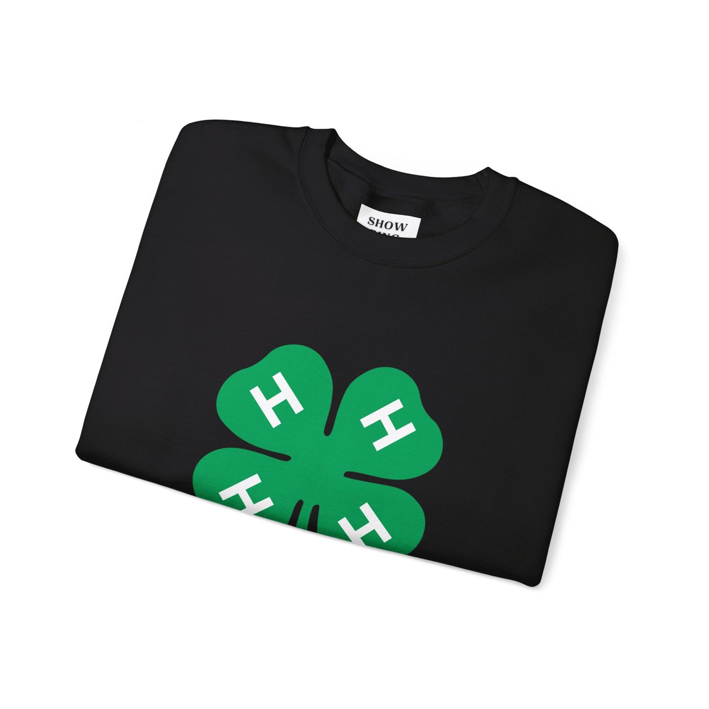 Long-sleeve 4-H Logo Unisex Heavy Blend™ Crewneck Sweatshirt For Men, Women & Youth