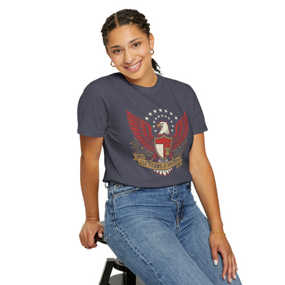 Eagle Crest '250 Years of Freedom'  | Patriotic Eagle USA 1776–2026 Dark Vintage T-Shirt