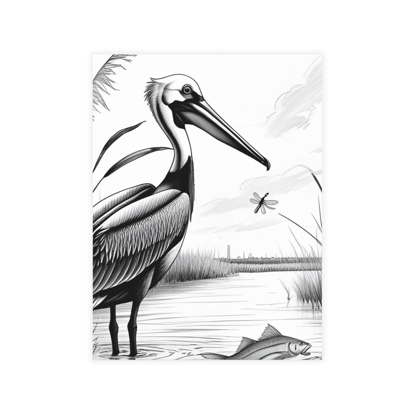 Pelican and Heroes of The Texas Coastal Scene: Elegant Postcard Bundles with Envelopes - Perfect for Personalized Greetings, Thank You Notes, and Art Lovers