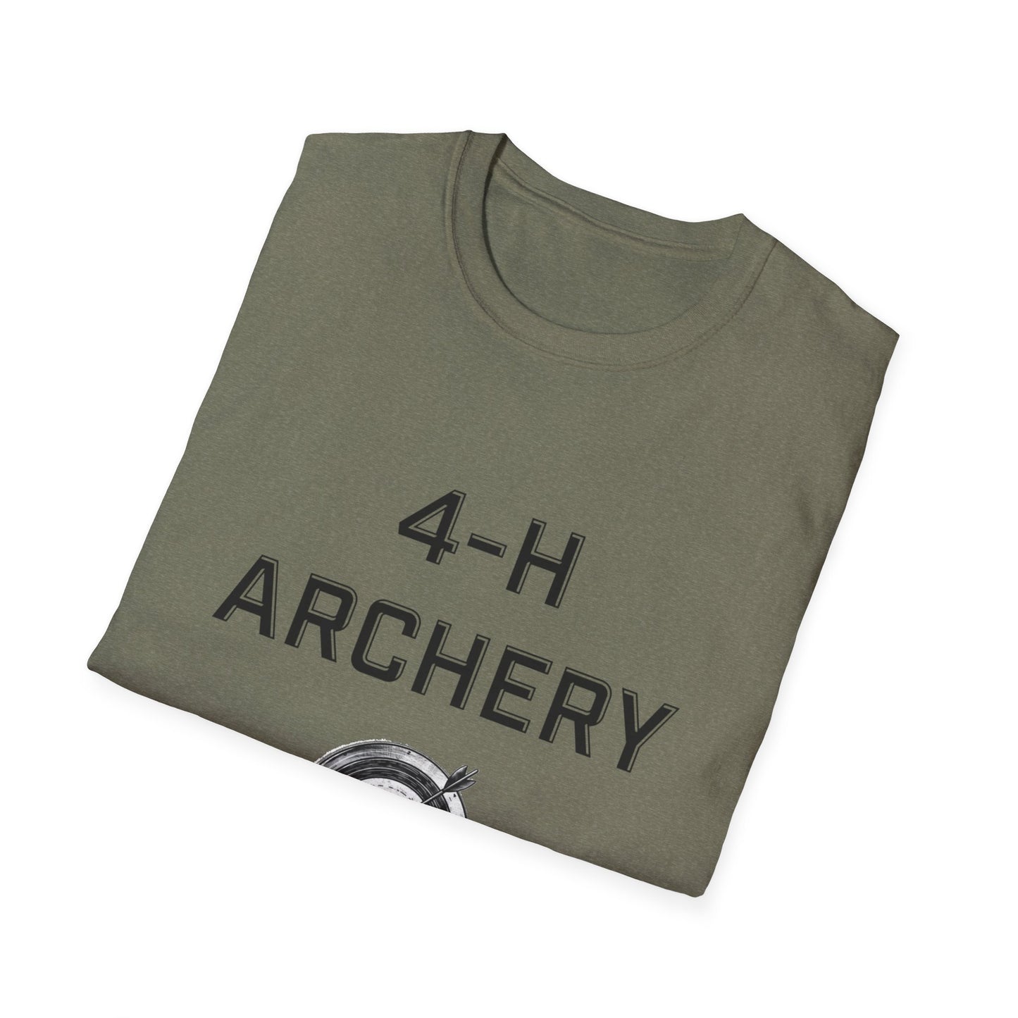 4-H Archery T-Shirt, Unisex Softstyle T-Shirt, For Men, Women, Kids, Archers, Coaches, and 4-H Volunteers