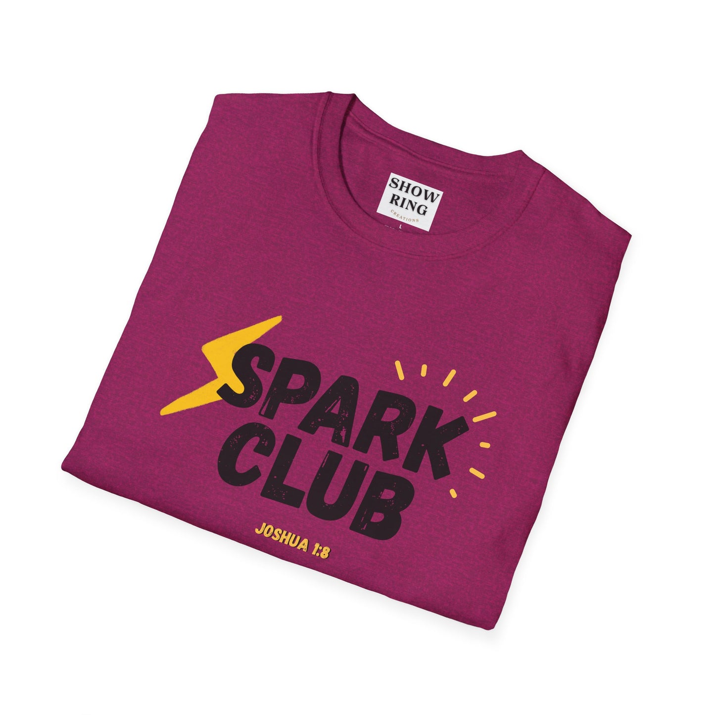 Spark Club Unisex ADULT T-Shirt – Faith-Inspired Casual Wear, Comfortable Everyday Tee, Christian Gift for Friends, Birthday Celebration Shirt