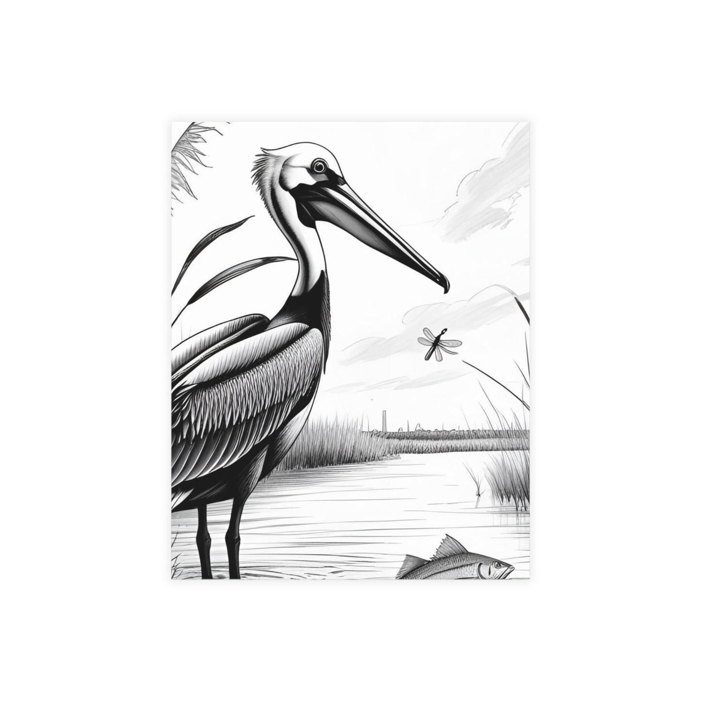 Pelican and Heroes of The Texas Coastal Scene: Elegant Postcard Bundles with Envelopes - Perfect for Personalized Greetings, Thank You Notes, and Art Lovers