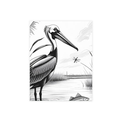 Pelican and Heroes of The Texas Coastal Scene: Elegant Postcard Bundles with Envelopes - Perfect for Personalized Greetings, Thank You Notes, and Art Lovers