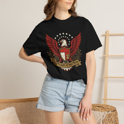 Eagle Crest '250 Years of Freedom'  | Patriotic Eagle USA 1776–2026 Dark Vintage T-Shirt