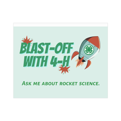 Rocket Science Unframed Prints, Educational Decor, 4-H Artwork, Science Classroom Art, STEM Gifts
