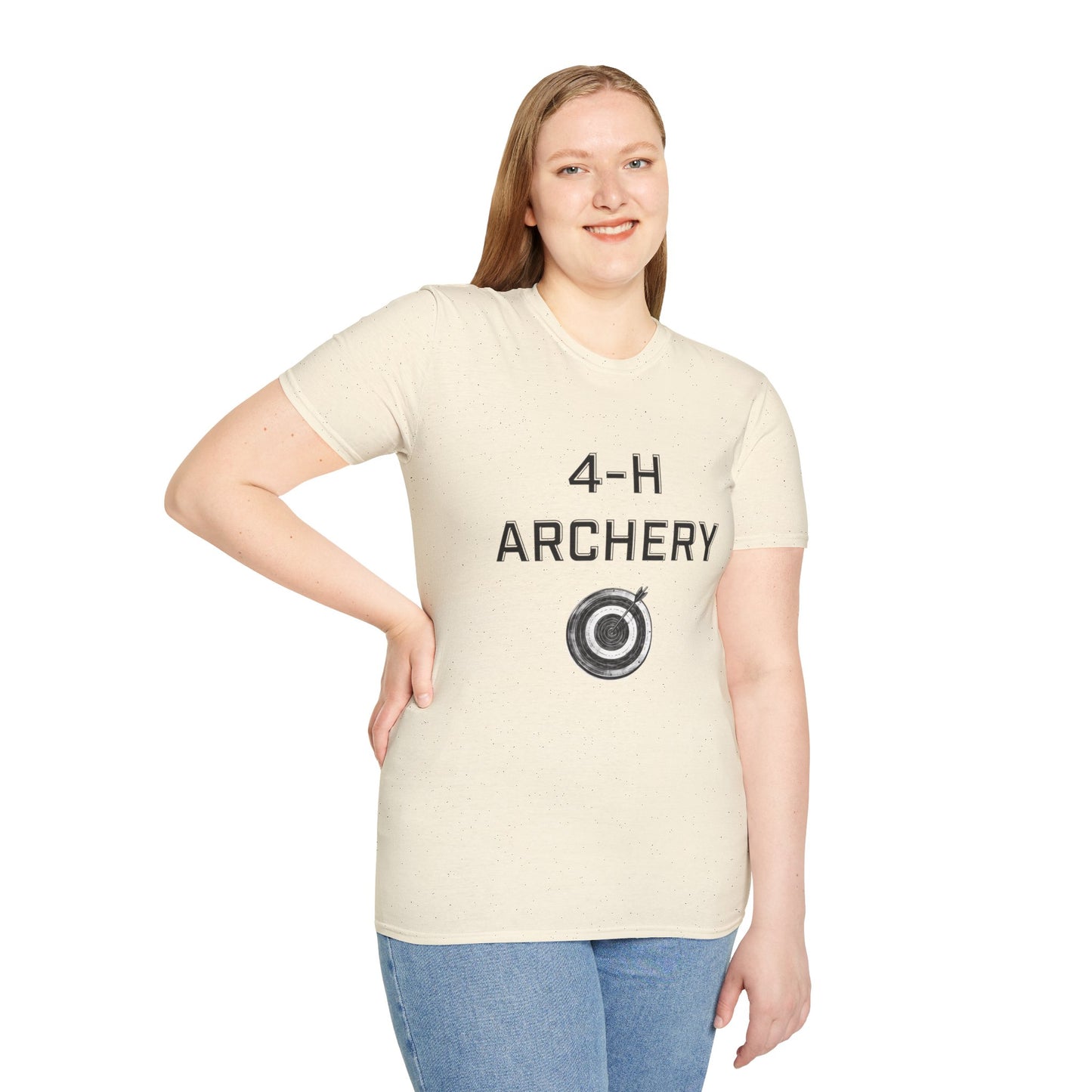 4-H Archery T-Shirt, Unisex Softstyle T-Shirt, For Men, Women, Kids, Archers, Coaches, and 4-H Volunteers